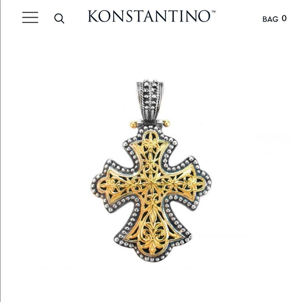 Konstantino Cross Pendant and chain